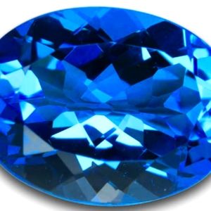 Natural GIA Certified 11.33cts Oval Swiss Blue Topaz